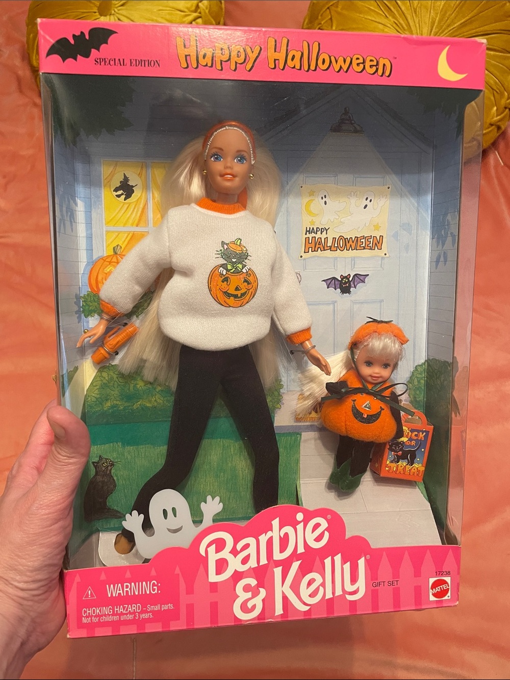Mattel Barbie & Kelly Halloween Doll Set - White, Orange & Black